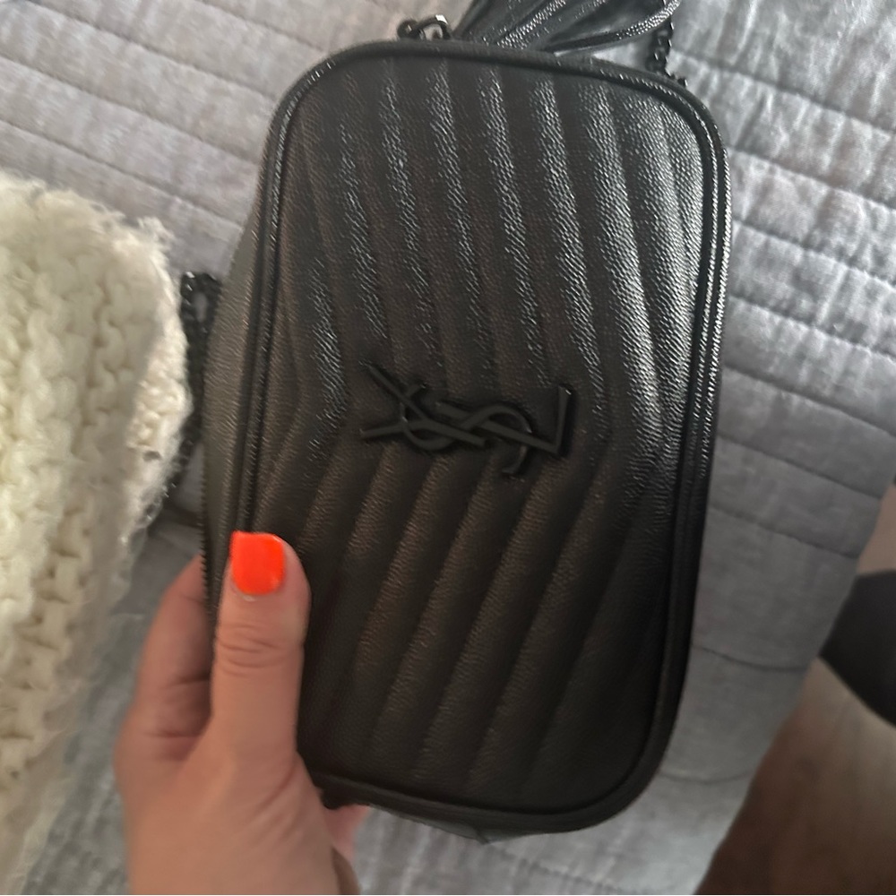 Ysl so black mini camera bag